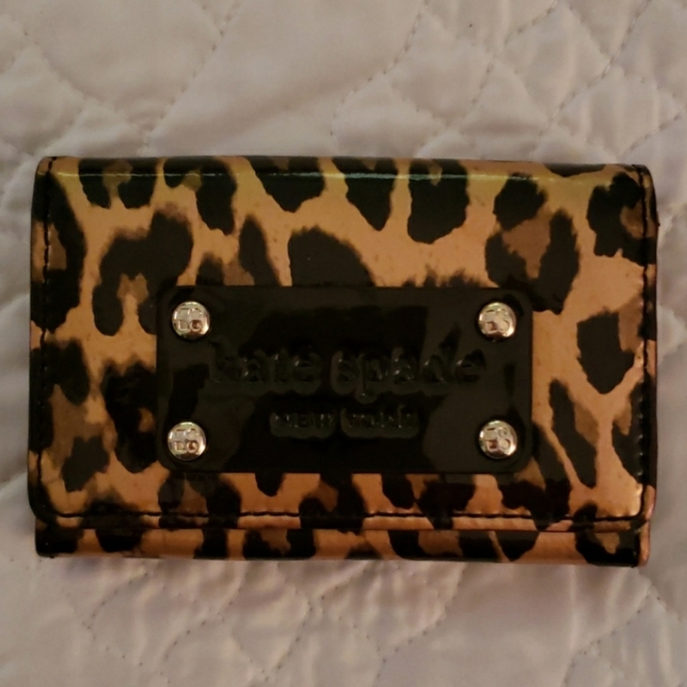 Kate Spade animal print credit card holder/wallet.
